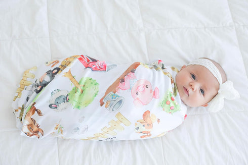 Cozy, Buttery Soft Stretchy Baby Swaddle Blanket for Newborns & Infants Breathable, Lightweight Wrap Gender Neutral