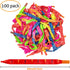100pcs Colorful Giant Rocket Balloons with Two Air Pumps for Parties