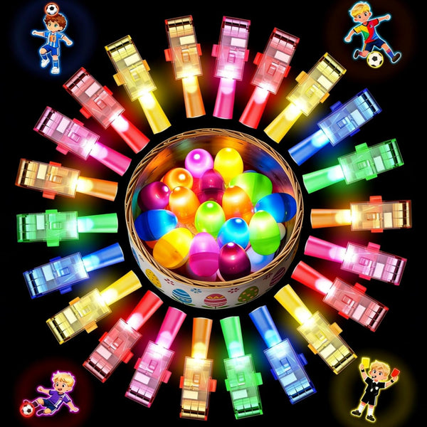 CPSYUB 24 Pack Easter Egg Fillers for Kids, Glow in the Dark