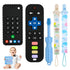 Baby Teething Toys, Remote Control Shape Teether, Cell Phone Chew Toy for Babies 3-24 Months, BPA Free