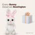 Bearington Bunni Big Head Bunny Plush, 8 Inch White Stuffed Animal