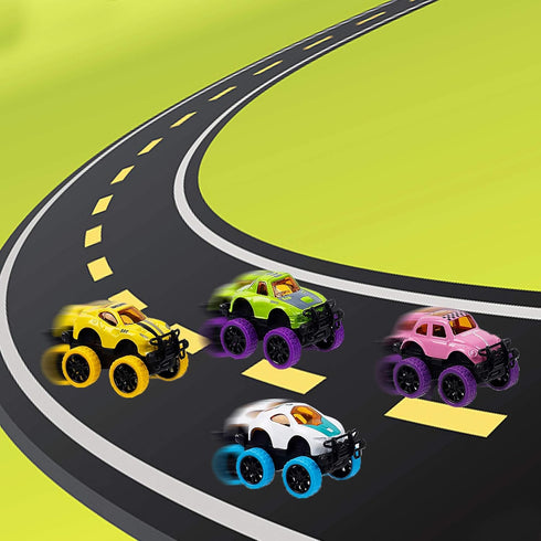 Set 12 3-6 Pullback 3-6 WATERGLIDE of Pull Back Cars for Year Old Boys, Easter Eggs Filled with Monster Vehicles Toys