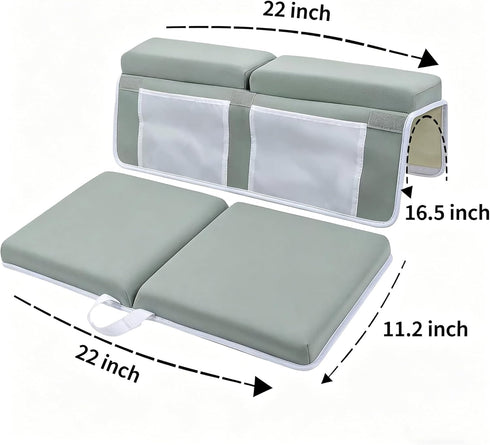 GPQZXL Elbow Set,Quick Bath Kneeler and Rest Pad Dry Soft Kneeling Pad,Baby Bathtub Cushion with Toy Organizer