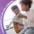 Lewtemi Silver Trumpet Musical Instruments Toy for Kid Toddler Fake Plastic Preschool Music Toy Gift Portable Wind
