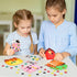 24 Pack Farm Animals Tic Tac Toe Board Game, Felt Barnyard Party Favors for Farm Themed Supplies