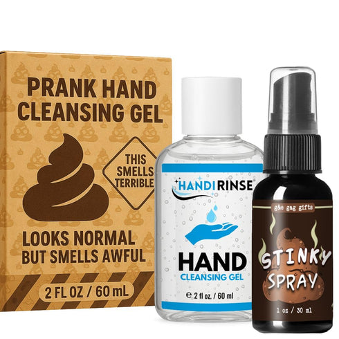 Stinky Spray Stinky Hand Cleansing Gel & Fart Spray Combo Hilarious Gag Gift Set,