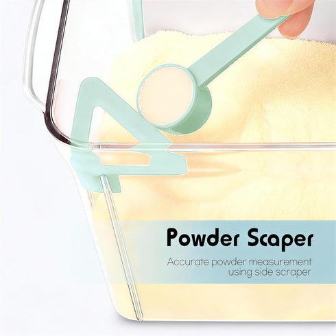 1000g 2300ml Formula Container for Baby Formula Dispenser with Scraper and Scoop One Button Handy Milk Powder Container