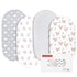 Gllquen Baby Bassinet Sheets 4 Pack, Breathable Cozy Fitted Mattress Sheet, Elastic