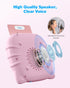 510 Airbition Bilingual Pink Spanish and English Talking Flash Cards, Pocket Speech Therapy Tools with Words