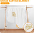 Cacooba Baby Blanket Neutral Baptism Easter Gift for Toddler Newborn Christening Gifts for Boys Girls White Knit