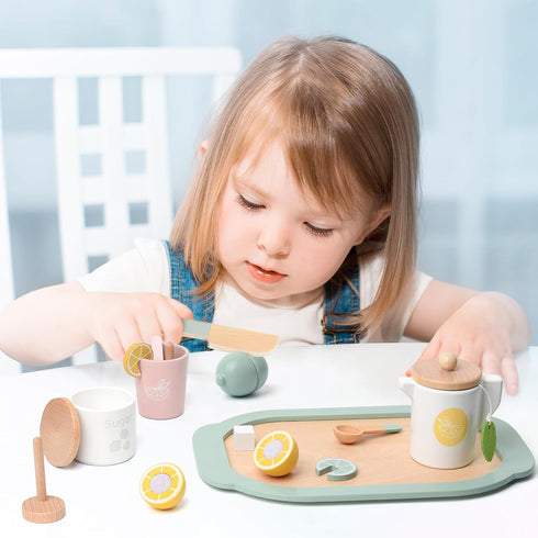 Set Set Sets 3-5 Lemonade Stand for Kids Tea Pretend Play Toys Tea Party Lemonade Stand Supplies No Assembly Required