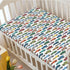 Girls,28 x52,Multicolor Race Car Themed Fitted Crib Sheet,Standard Crib Mattress Fitted Sheet Soft Polyester Toddler