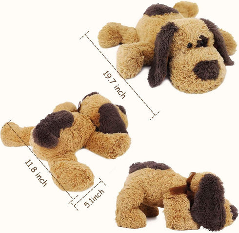 Floppy Stuffed Dog Puppy Plush Toy, 20 inch Huggable Beagle Labrador Retriever Stuffed Animal for Kids