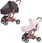 Vakerga 2Pack Baby Mosquito Net for Stroller Durable Mesh Bug Cover with Elastic