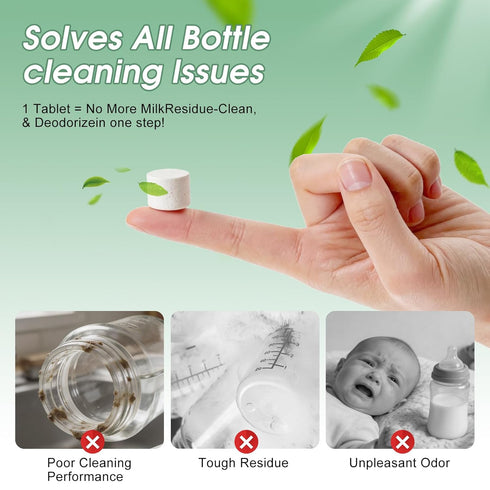 Dushany 150 Momcozy Descaling Tablets PCS for Baby Brezza Grownsy Papablic Momfann Bottle Washer - Detergent Tablets