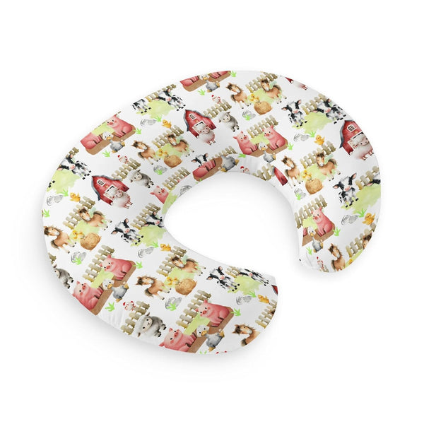 HawSkgFub Farm Animals Barn Life Nursing Pillow Cover for Baby Boys Girls,