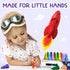 16 4-8 3-10 TinyGeeks Rocket Crayons - Non Toxic, Washable - For Toddlers, Kids Ages - Easy To Hold, Baby's Crayons