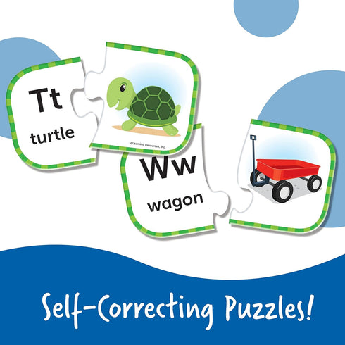 Learning Resources - ABC Puzzle Cards - Kindergarten Readiness, Self-Correcting Puzzles for Toddlers, Ages 3+