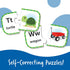 Learning Resources - ABC Puzzle Cards - Kindergarten Readiness, Self-Correcting Puzzles for Toddlers, Ages 3+