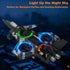 BEACONDESI F47 RC Fighter Drone for Kids, Remote Control Airplane with Altitude Hold, RC Jet Drone Toy with LED Lights