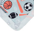 Galabloomer Newborn Swaddle Blanket with Beanie Set, Baby Boy Receiving Blanket Sports Ball