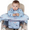 MOTEERLLU Coverall Baby Feeding Bib for Eating,Long Sleeves Bib Attaches to Highchair