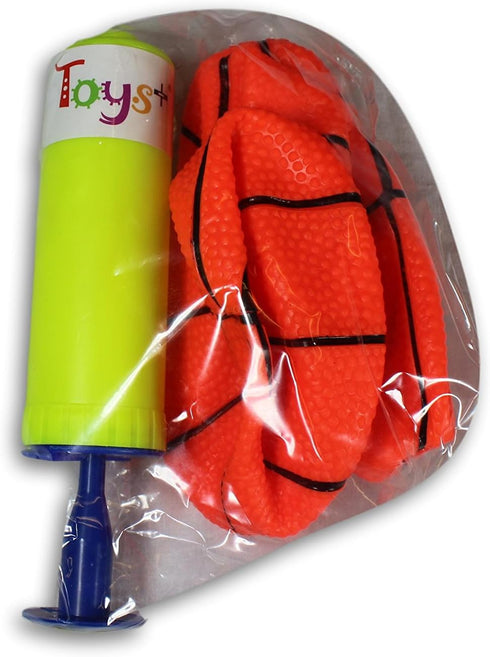Toys+ 3 Pack Inflatable Mini Basketballs with Pump and Needle for Magic Shot Pro Mini Hoop Basketballs