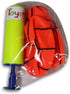 Toys+ 3 Pack Inflatable Mini Basketballs with Pump and Needle for Magic Shot Pro Mini Hoop Basketballs
