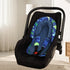 2-in-1 Set Baby Car Seat Head Support with Extra Headrest, Babybody Supports with Shoulder Pads for Newborn, Adjustable