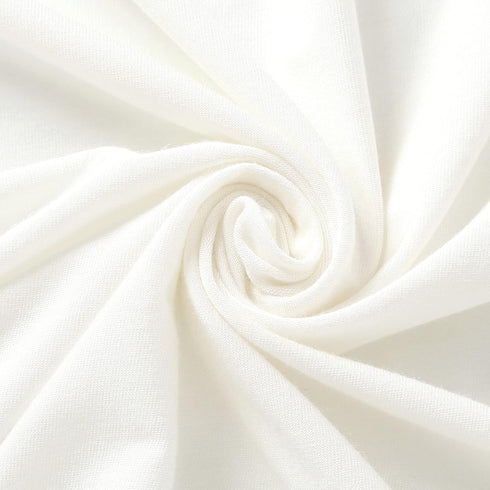Set 45" 45"(White) iEvolve Cotton Knitted Baby Swaddle Blanket with Hat Headband Newborn Swaddle Wrap Receiving