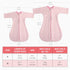3-6 1.5 2-Way Amrcbb Easy Transition Baby Sleep Sacks with Sleeves Soft Cotton Warm Months Tog, Soft Comfortable