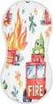 YETTASBIN Watercolor Fire Truck Muslin Baby Burp Cloth, Super Soft Absorbent Cotton Burp