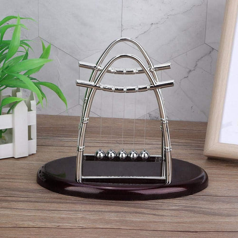 Fdit Classic Balance Balls, 5 Pendulum Balls Demonstrate Physics Laws, Desk Decor for Home and Office