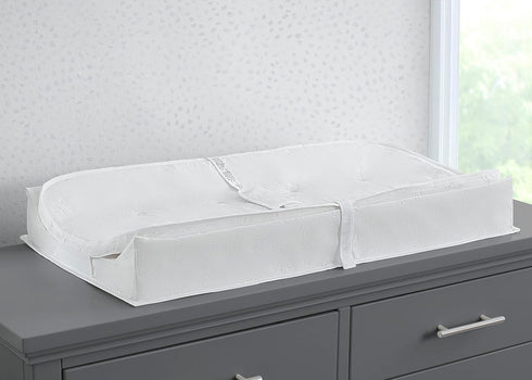 2-in-1 Serta Perfect Sleeper Deluxe Pillow Top Changing Pad & Portable Changing Mat, White