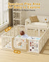 47" 47" TINYHARBO Premium Foam Baby Play Mat x Removable & Machine Washable Cover, Extra Thick Padding Playpen Mat