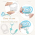 10 Pack AUEAR, Silicone Adapter Rings Holder for Nipple Pacifier Clip Food Grade Transparent Color