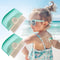 2 Pack Sunscreen Applicator for Kids - Makeup Brushes Sunblock Brush Set with Protective Caps