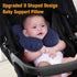 KAKIBLIN Baby Travel Pillow, Infant Head and Neck Support Pillow for Car Seat, Pushchair, for 0-1 Years Old Baby