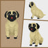 Set, 12 1033 KLJM-02 Larcele Micro Building Blocks DIY Mini Building Toy Bricks for Age Over Years, Pieces (Pug Dog)