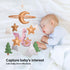 Pack Dragon Baby Mobile, Forest Mobile for Crib, Pink Crib Mobile Girls, Nursery Mobile for Bassinet, and Play, Moon