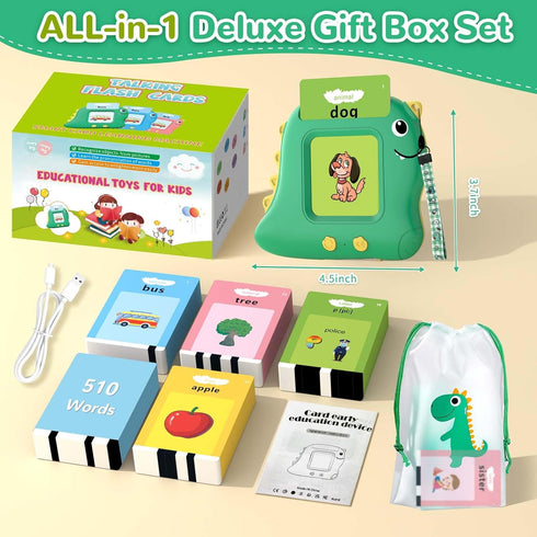510 1-3 2-4, 2 3 4 5 6 Alotwan Toddler Toys Talking Flash Cards with Sight Words, Montessori Learning Toys for Toddler