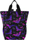 MNSRUU Diaper Bag Purple Bat Gothic Diaper Bag Backpack Multifunction Travel Diaper