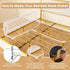 60-Inch HONEY JOY Bed Rail for Toddlers, Extra Long, Foldable Portable Swing Down Safety Bed Guard Rail, Toddler Bed