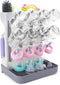 ZYLOHA Baby Bottle Drying Rack: Space Saving Vertical Bottle Drying Holder with Brushes