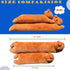 Hofun4U Capybara Plush Pillow, Long Body Stuffed Animal with Persimmon Plush, 47 inch