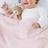 3-in-1 CREVENT Baby Lovey Blanket with Teether & Rattle | Plush Chewable Animal Head Security Blanket, Birthday Gift