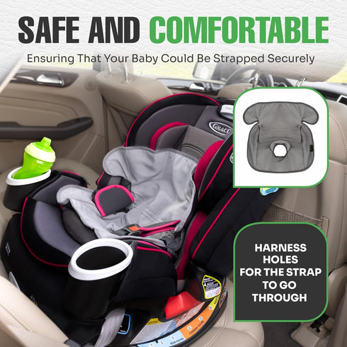 lebogner Child Car Seat Saver Waterproof Liner, 100% Leak Free Pad for Baby Stroller, Anti Slip Vinyl Backing