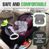 lebogner Child Car Seat Saver Waterproof Liner, 100% Leak Free Pad for Baby Stroller, Anti Slip Vinyl Backing