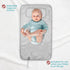 Portable Diaper Changing Pad - Waterproof Foldable Baby Changing Mat - Travel Diaper Change Pad - Lightweight Changing Pads for Baby - Baby Changer - Machine Washable - HAMUR HOME (Elephant)