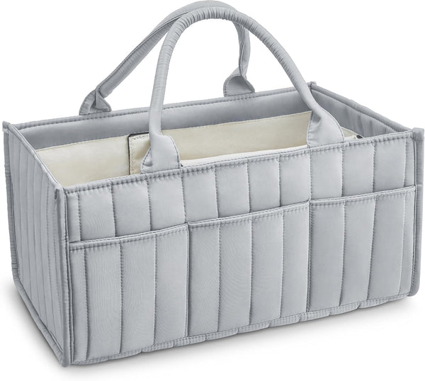 Starry Sky Grey Diaper Caddy Organizer with Handles & Removable Dividers,Diaper Bag,Car